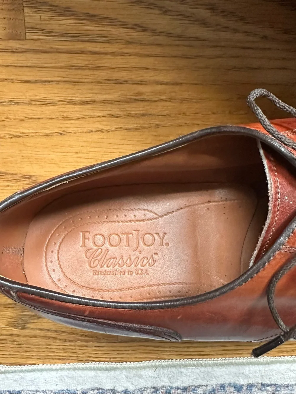 Men’s FootJoy Dry Classics Premier Leather Lace-Up Oxfords 10 1/2D